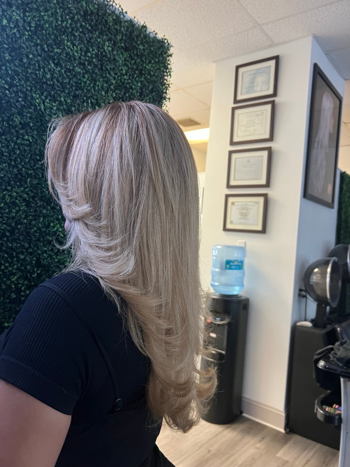 Corte en capas rubio