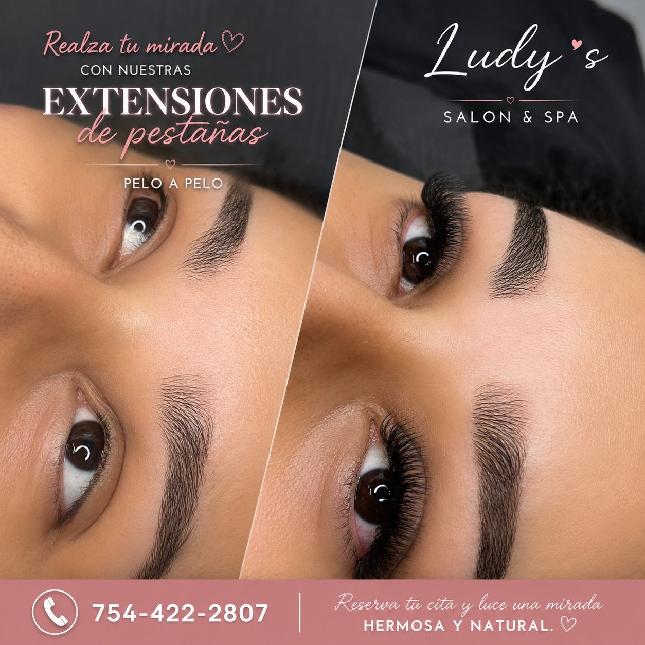 Extensiones de pestañas pelo a pelo